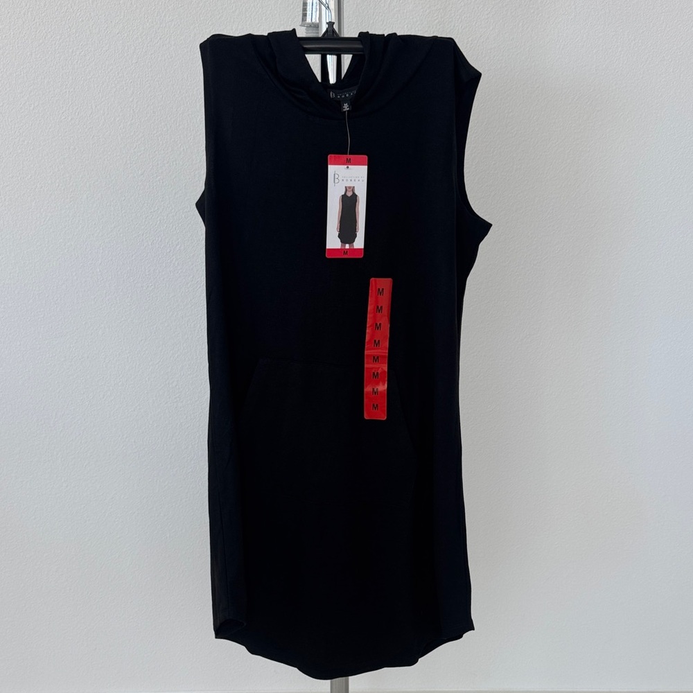 Bobeau Ladies' Hooded Sleeveless Dress, Black, Medium, NWT